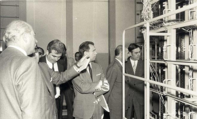 Inauguració de central automàtica de Telefònica