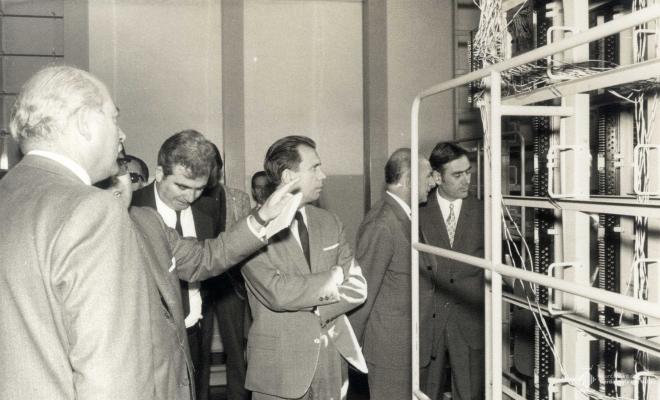 Inauguració de central automàtica de Telefònica