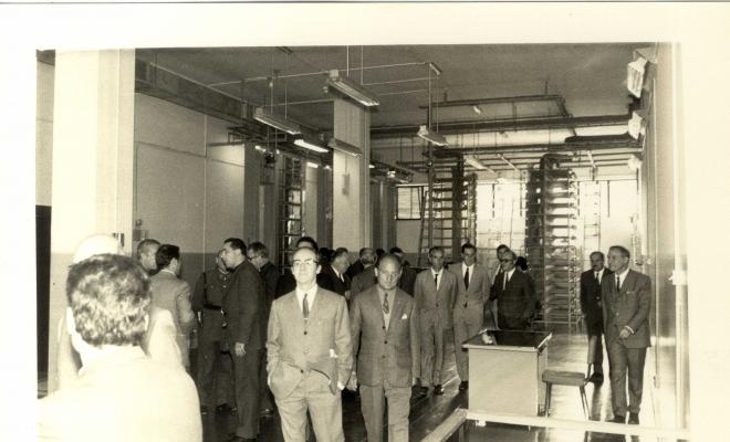 Inauguració de central automàtica de Telefònica