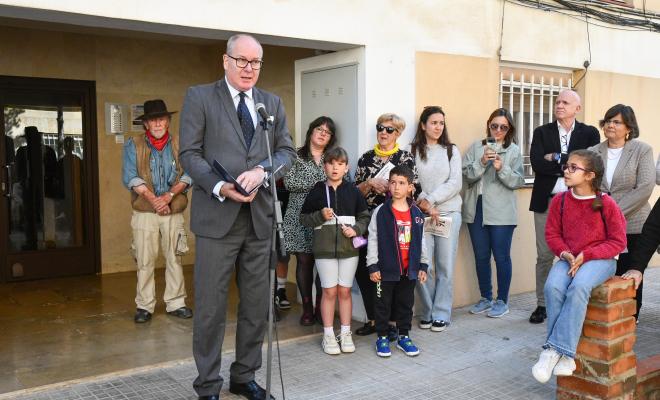 Stolperstein. Reconeixement a Francisco Casares.