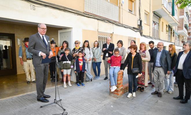 Stolperstein. Reconeixement a Francisco Casares.