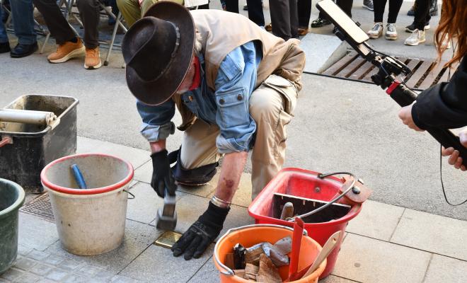 Stolperstein. Reconeixement a Francisco Casares.