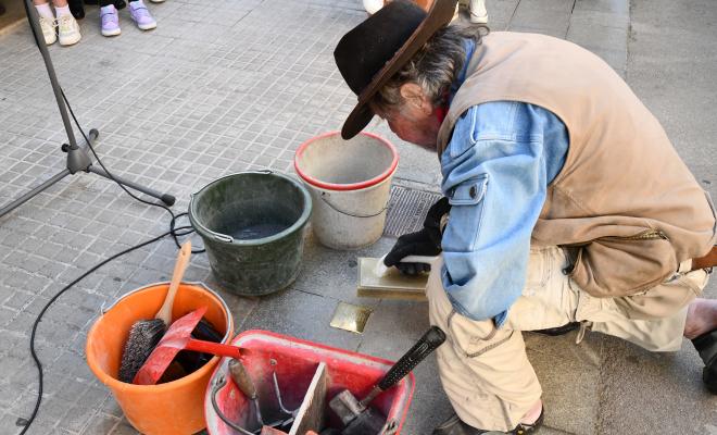 Stolperstein. Reconeixement a Francisco Casares.