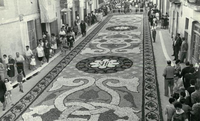 Catifes de flors. Preparatius