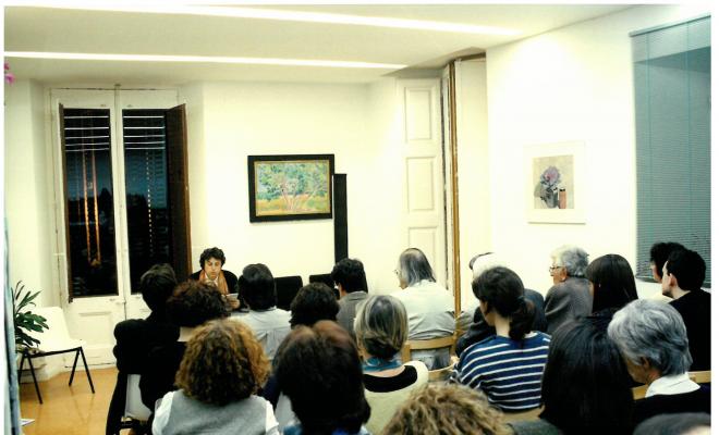 Xerrada dins l'exposició autors locals. Festes de Tardor