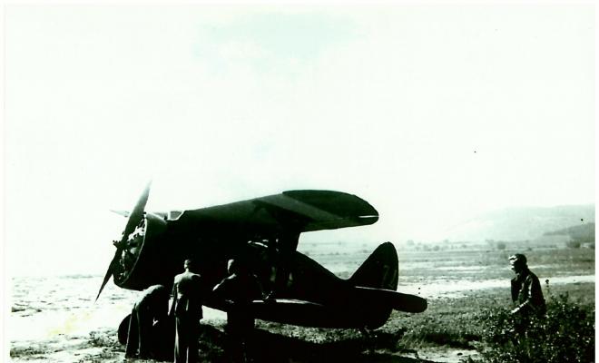 Avió de caça Polikarpov I-15 (Mosca) de l'Aeròdrom 329