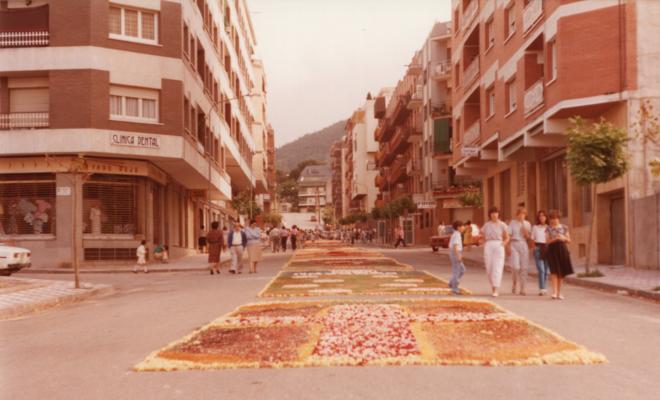 Catifes de flors a les festes del Corpus Christi