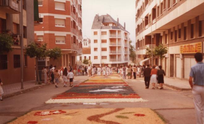 Catifes de flors a les festes del Corpus Christi