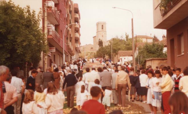 Catifes de flors a les festes del Corpus Christi