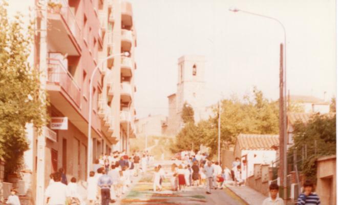 Catifes de flors a les festes del Corpus Christi
