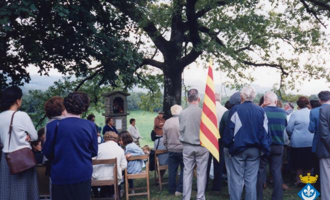 Inauguració d'una plaça per commemorar les estades de Verdaguer al Bac del Collsacabra