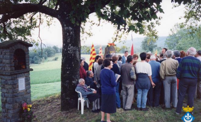 Inauguració d'una plaça per commemorar les estades de Verdaguer al Bac del Collsacabra
