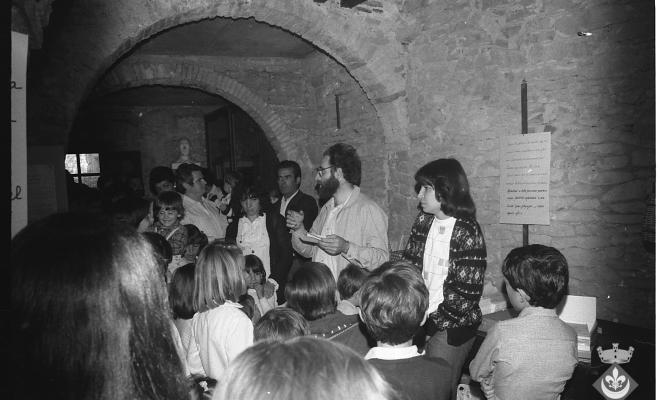 Mostra d'oficis al pati de la Casa Museu Verdaguer durant la Festa Verdaguer organitzat per Joventut Verdaguer