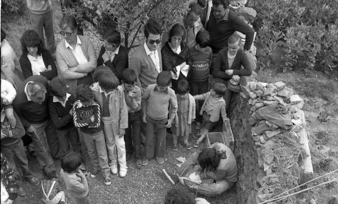 Mostra d'oficis al pati de la Casa Museu Verdaguer durant la Festa Verdaguer organitzat per Joventut Verdaguer
