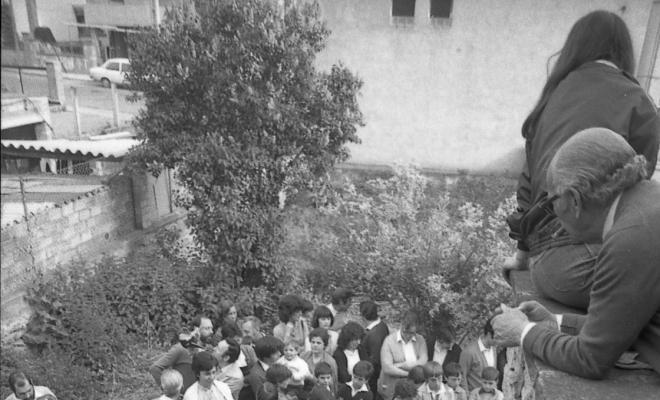 Mostra d'oficis al pati de la Casa Museu Verdaguer durant la Festa Verdaguer organitzat per Joventut Verdaguer