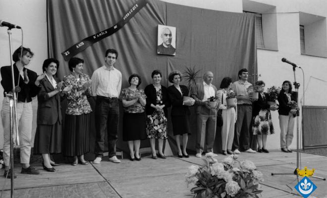 Entrega de premis del concurs de rams dins la Festa Verdaguer