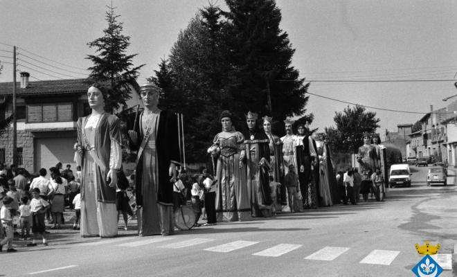 Ball de gegants dins els actes de la Festa Major