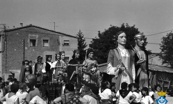 Ball de gegants dins els actes de la Festa Major