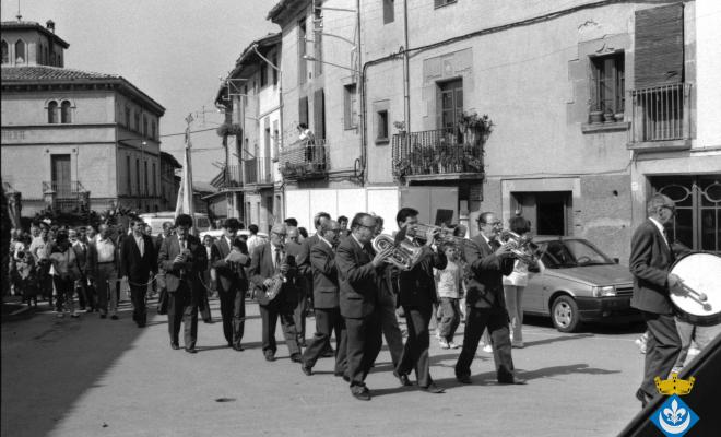 Processó de la Verge dins els actes de la Festa Major