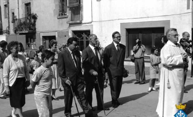 Processó de la Verge dins els actes de la Festa Major