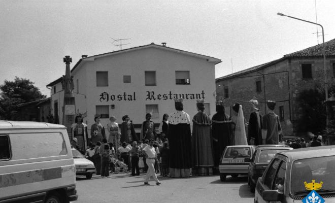 Ball de gegants dins els actes de la Festa Major