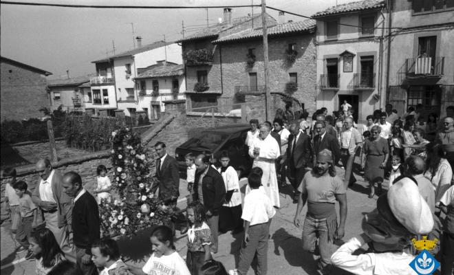 Processó de la Verge dins els actes de la Festa Major