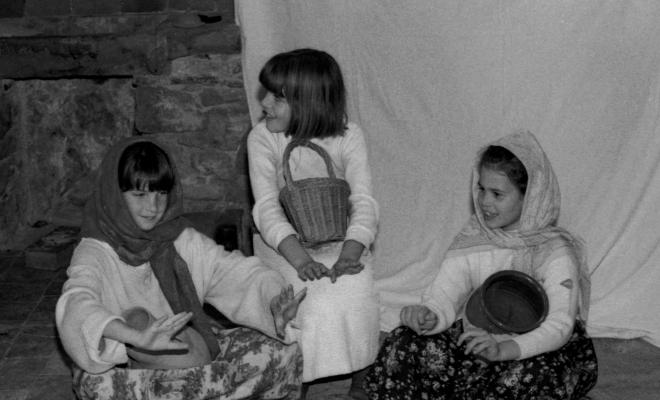 Sessió de fotos per fer figures de pessebre de l'Ateneu de Folgueroles