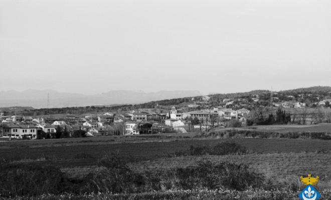Perspectives de Folgueroles. Part de la carretera cap a Vilanova de Sau