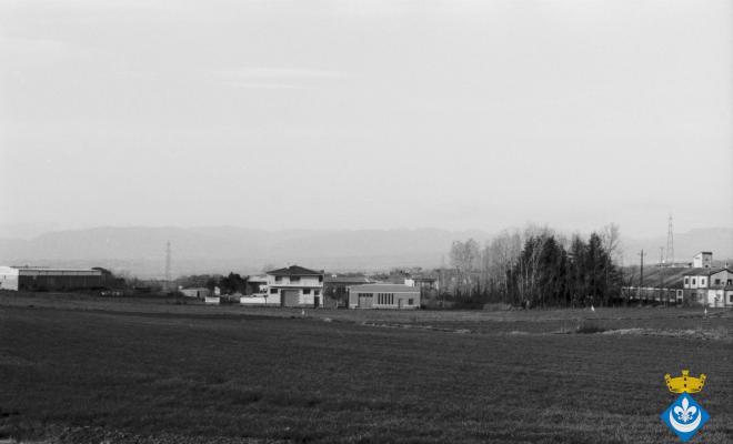 Perspectives de Folgueroles. Entrada al municipi des de la carretera de Vilanova de Sau
