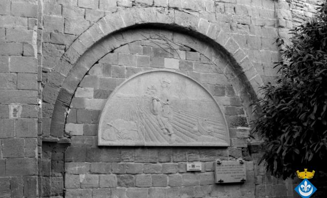 Relleu del sembrador al racó de Mossèn Cinto
