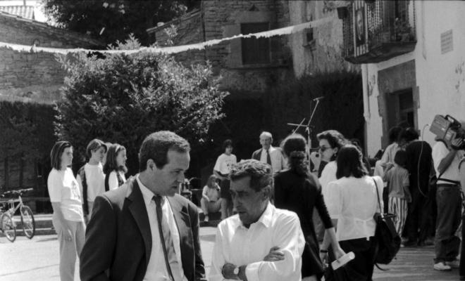 Festa Verdaguer. Gil Orriols, alcalde de Folgueroles amb en Roviretes