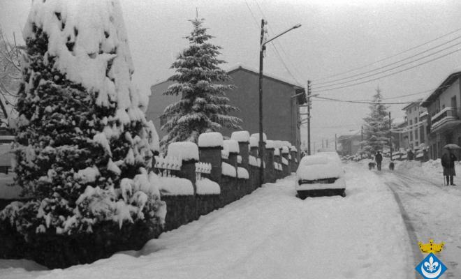 Nevada a Folgueroles. Avinguda Atlàntida
