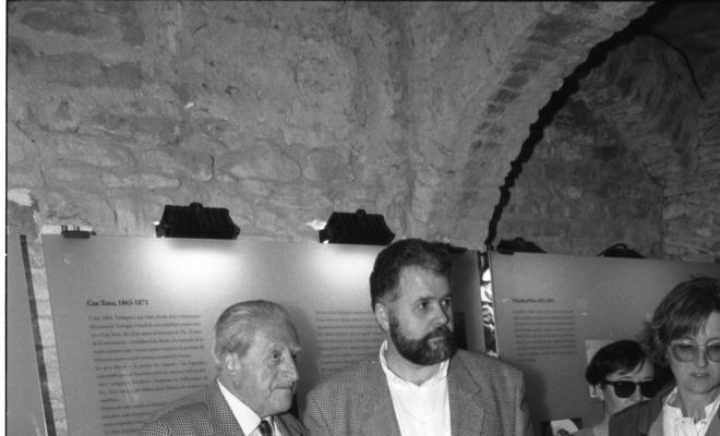 Assistents a l'acte d'inauguració de la nova museografia de la casa museu