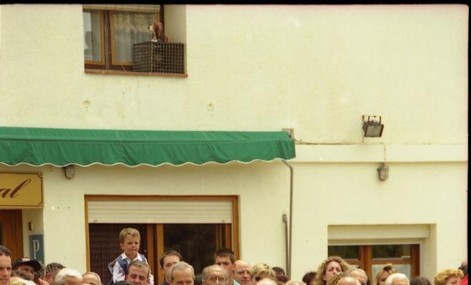 Ball de cintes dins la Festa Verdaguer. Gil Orriols, alcalde de Folgueroles