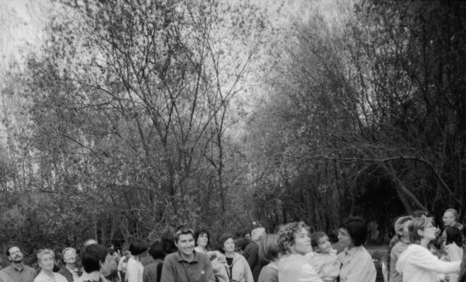 Inauguració de la signatura de la Font Trobada dins la Festa Verdaguer, obra de Perejaume