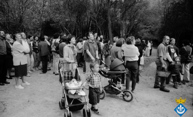 Inauguració de la signatura de la Font Trobada dins la Festa Verdaguer, obra de Perejaume