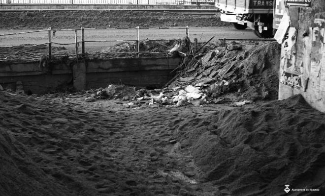 Efectes d'un aiguat, carrer de Roger de Flor
