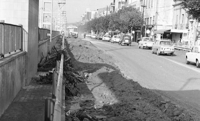 Efectes d'un aiguat, carretera N-II