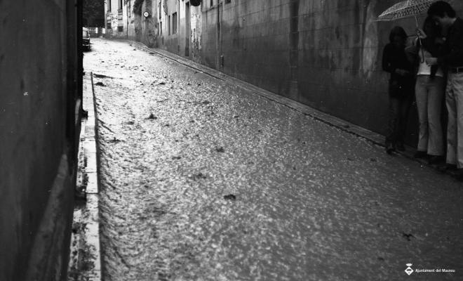 Efectes d'un aiguat, carrer de Roger de Flor