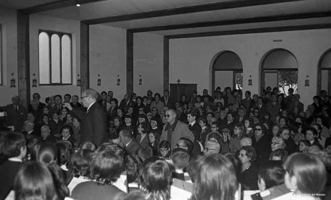 Acte a la capella de la Casa Benèfica