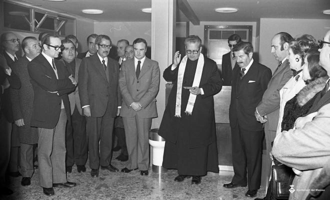 Inauguració de l'oficina de la Caixa Laietana
