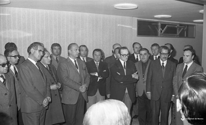 Inauguració de l'oficina de la Caixa Laietana