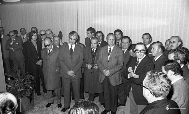 Inauguració de l'oficina de la Caixa Laietana