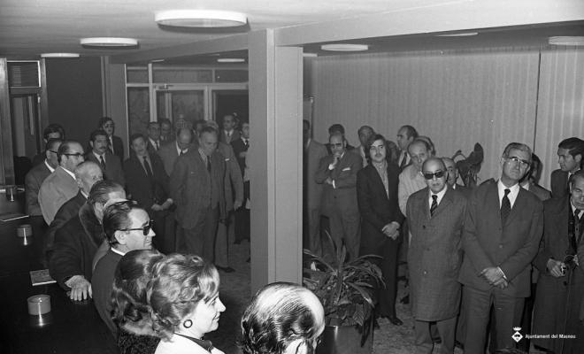 Inauguració de l'oficina de la Caixa Laietana