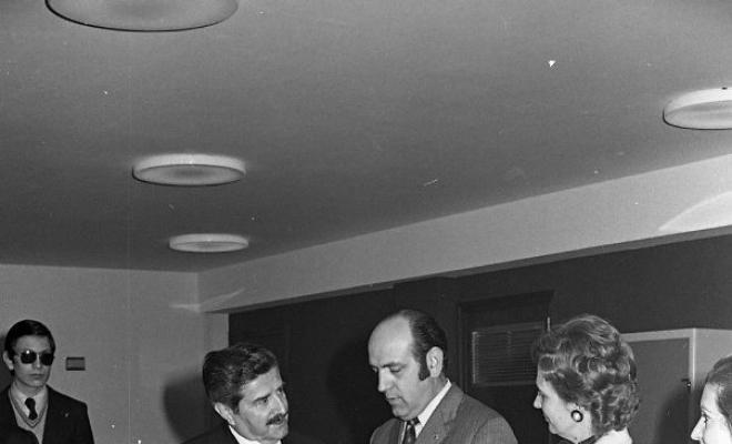 Inauguració de l'oficina de la Caixa Laietana
