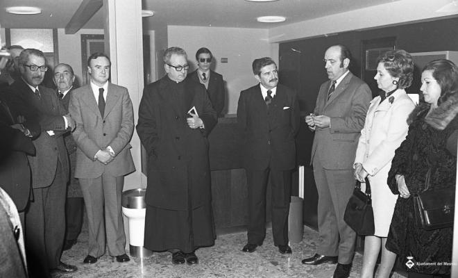 Inauguració de l'oficina de la Caixa Laietana