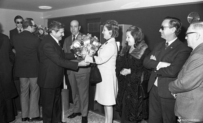 Inauguració de l'oficina de la Caixa Laietana