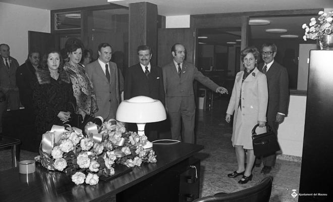 Inauguració de l'oficina de la Caixa Laietana