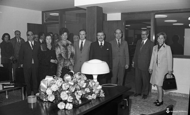 Inauguració de l'oficina de la Caixa Laietana