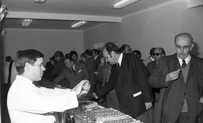 Inauguració de l'oficina de la Caixa Laietana